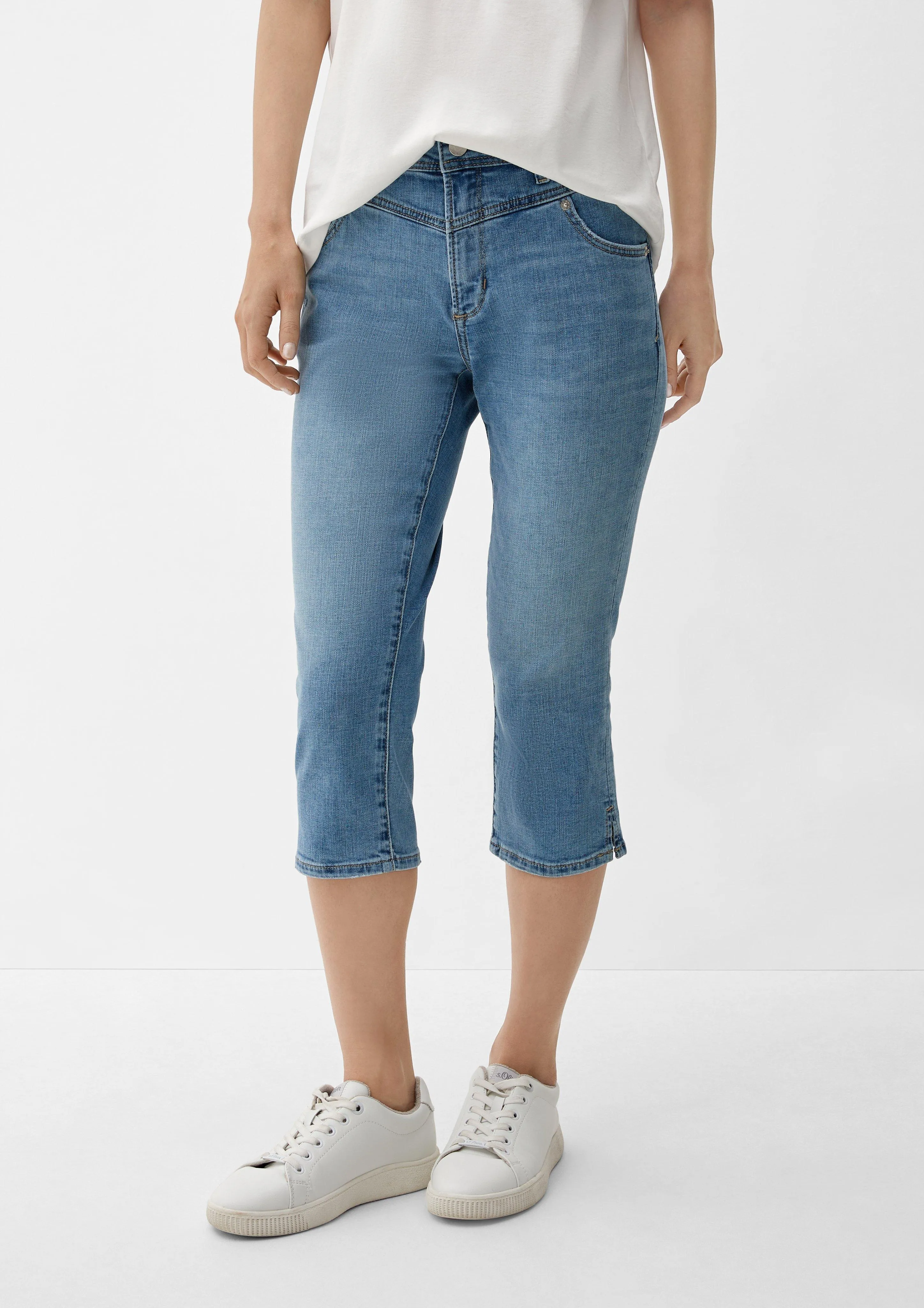 Slim : corsaire en jean stretch